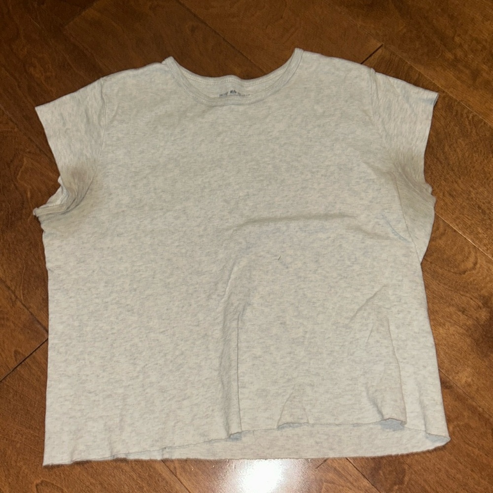 BRANDY GREY THIN SHORT SLEEVE TOP